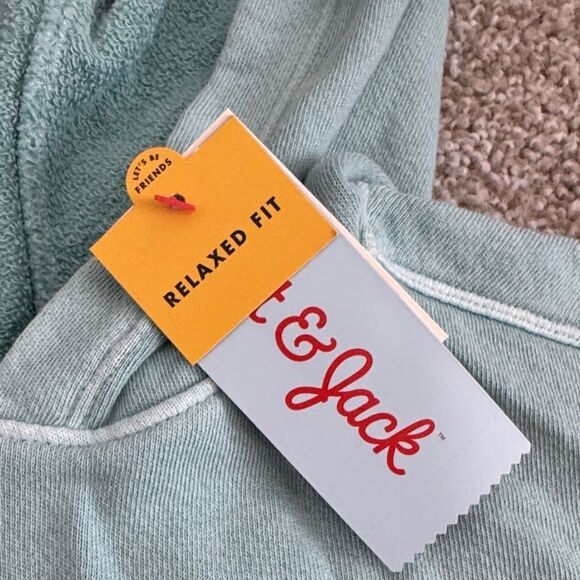 Kids teal washed Hoodie Cat & Jack Relaxed fit Girls S 6-7 - Picture 4 of 4